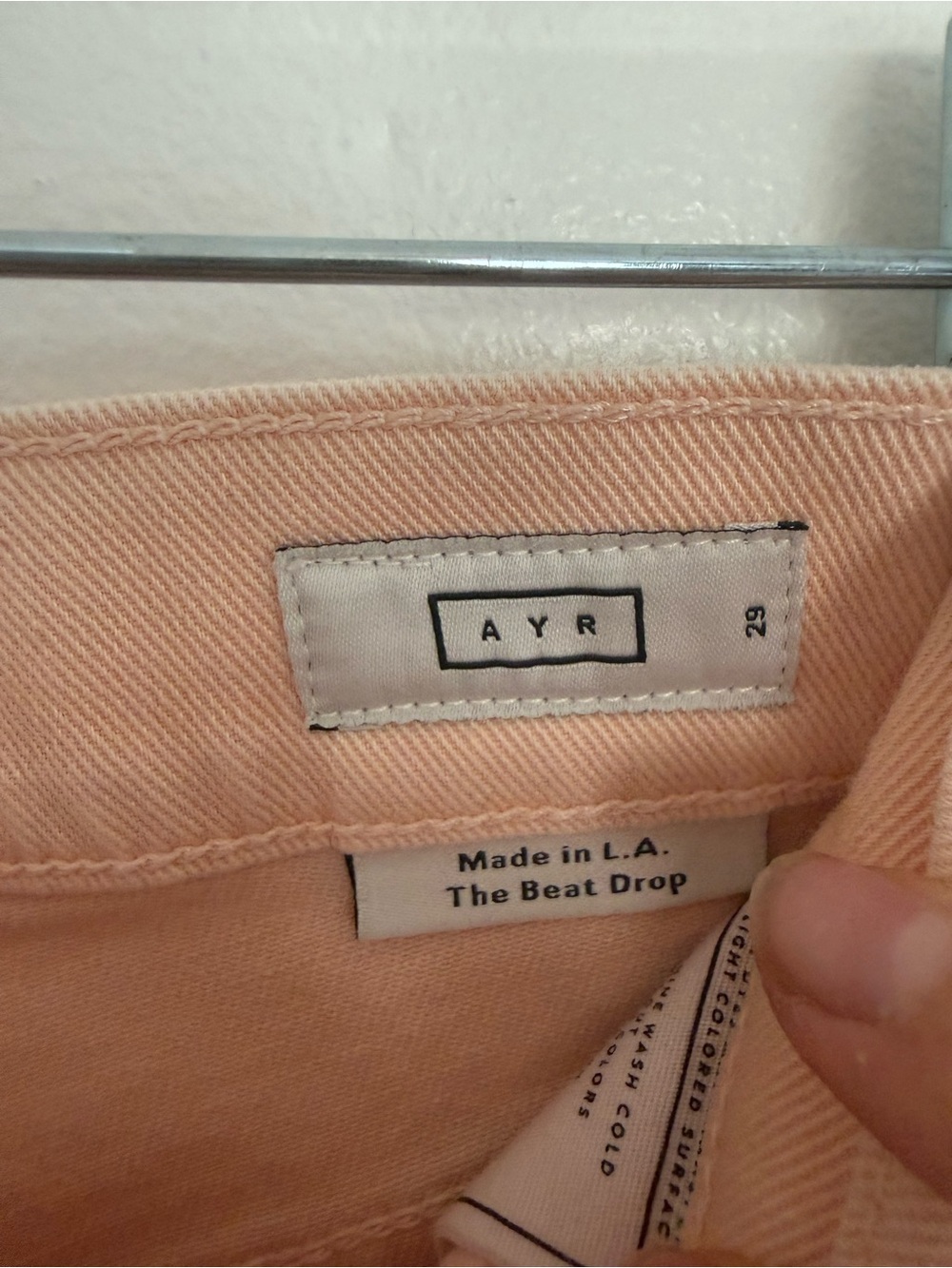 AYR Jeans The Beat Drop Barrel Leg in Ciao Bella Pink - Picture 5 of 8